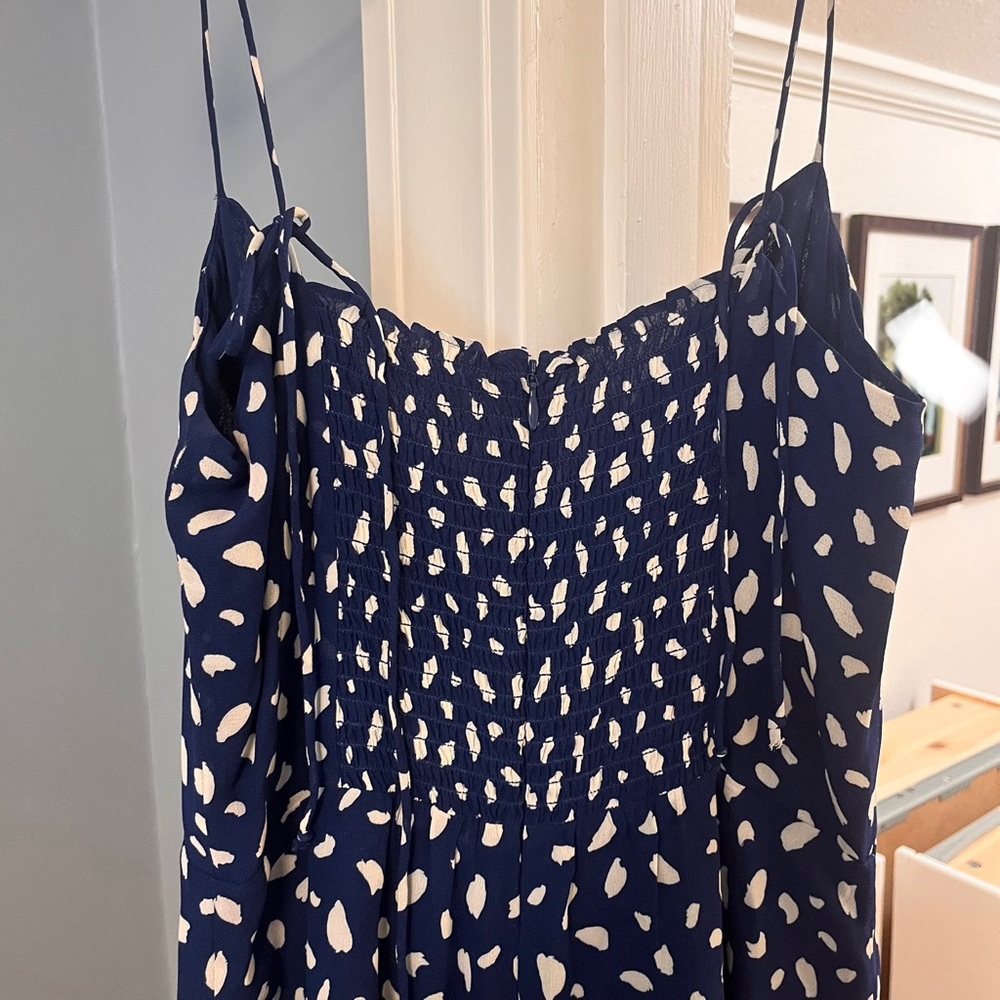 Reformation Blue and White Midi Dress - Picture 7 of 7